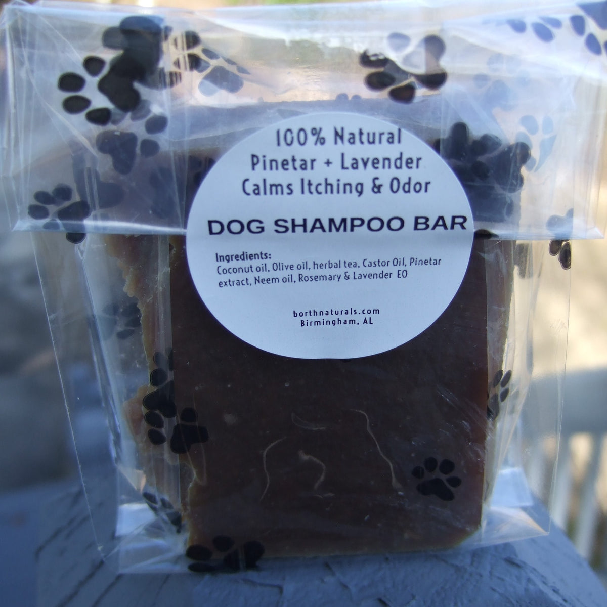 Dog Shampoo Bar Neem Pine Tar Borth Naturals